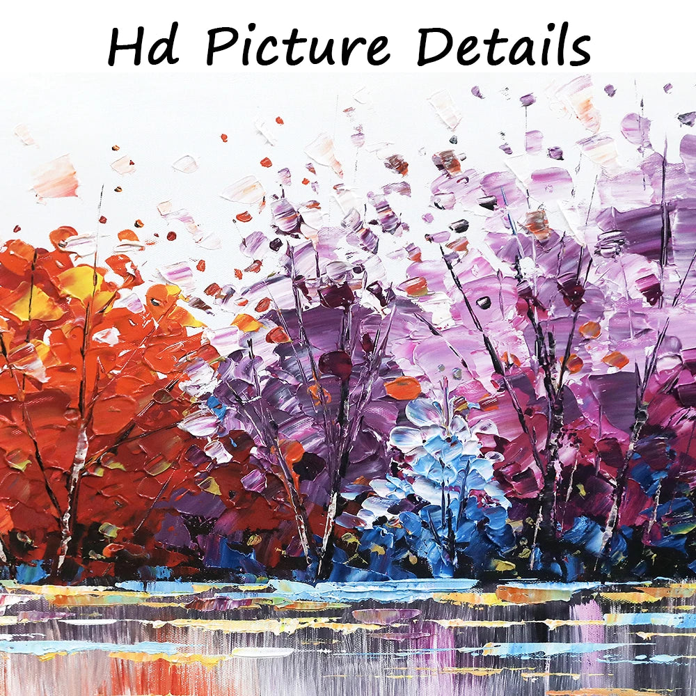 3 Panels Abstract Colorful Oil Paintings Print On Canvas Posters And Prints Landscape Wall Art Pictures Home Wall Decor No Frame Peaceful Pleasures Health and Wellness