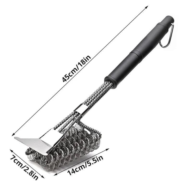 Grill Brush and Scraper, Best BBQ Cleaner, Perfect Tools for All Grill Types, Including Weber, Ideal Barbecue Accessories Peaceful Pleasures Health and Wellness B China Mainland