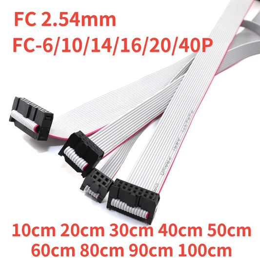2pcs 2.54MM Pitch JTAG ISP AVR Download Cable Wire FC-6/10/14/16/20/40P Connector 10cm 20cm 30cm 40cm 50cm 60cm 80cm 90cm 100cm Peaceful Pleasures Health and Wellness 10cm 10P