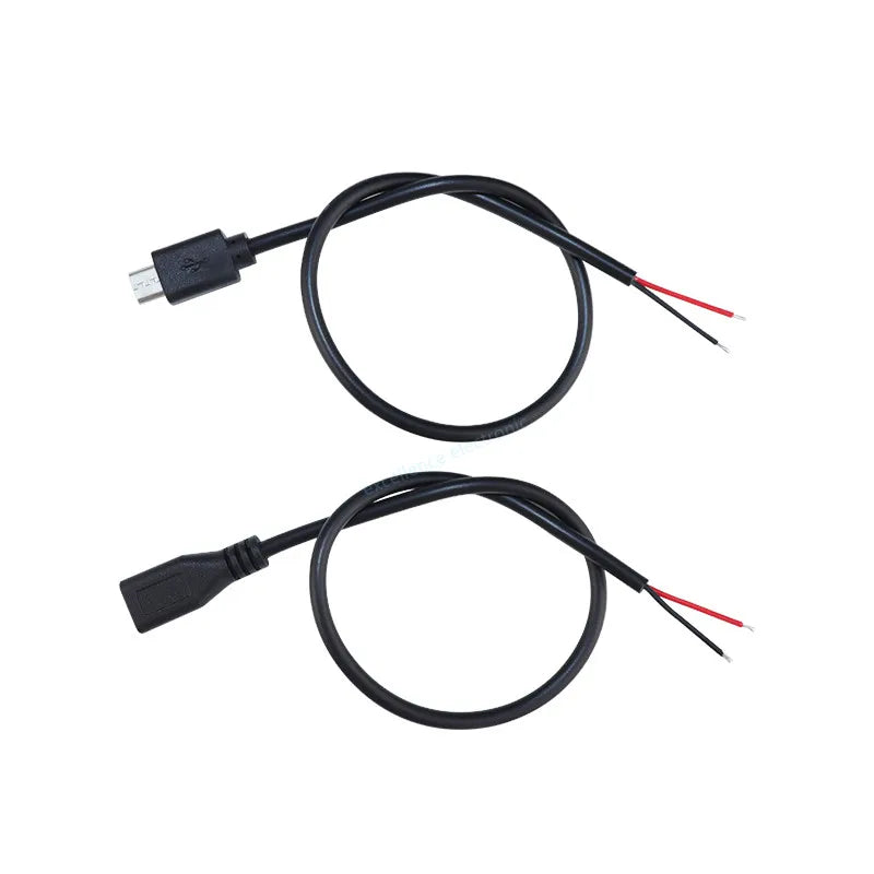 1pcs Micro USB 2.0 Female Jack Android Interface 4 Core 2 Core Male Female Power Data Charge Cable Cord Connector 30CM Cable Peaceful Pleasures Health and Wellness