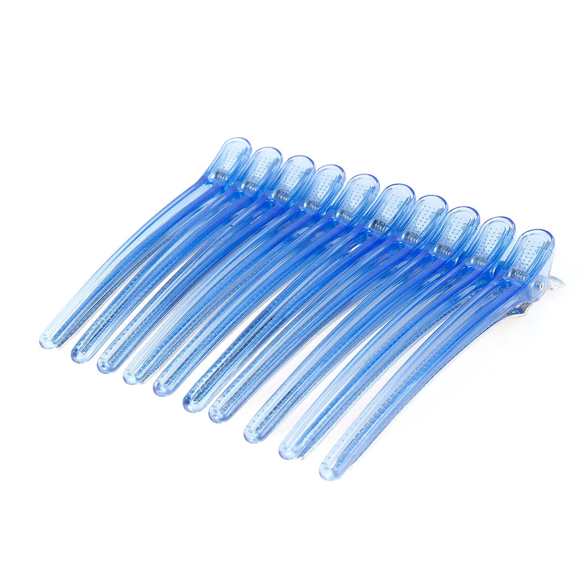 10Pcs Hairdressing Hair Clips Salon Hairdressing Plastic Clamps Professional Hair Sectioning Hairpin Styling Accessories Tools Peaceful Pleasures Health and Wellness blue