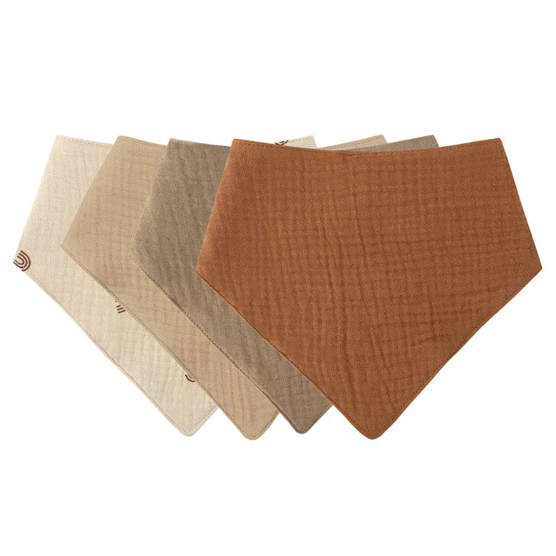 5-Pack Baby Cotton Gauze Washcloths – Soft Burp Cloths & Face Towels