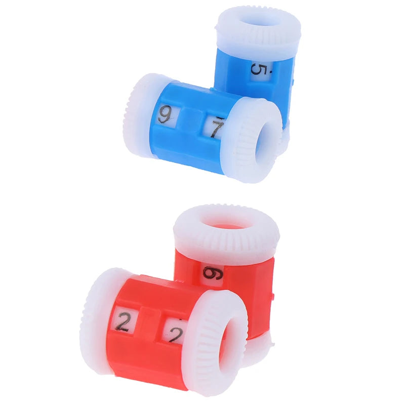 Knitting Row Counter Set – 4 Pcs Plastic Needle Counter | HELTC