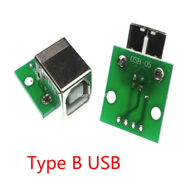5Pcs USB Adapter PCB - DIY DIP Breadboard Modules - Type A (M / F) / B / Mini / Micro USB Connectors Peaceful Pleasures Health and Wellness