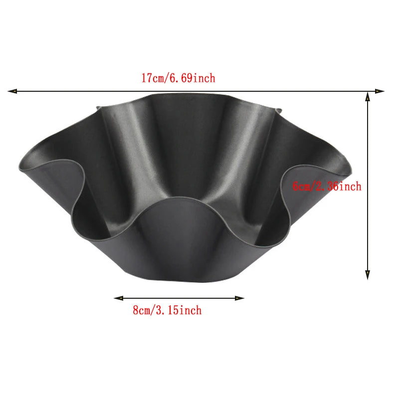 6-Piece Nonstick Egg Tart Mold Set – Flower-Shape Cupcake & Tartlet Pans Peaceful Pleasures Health and Wellness