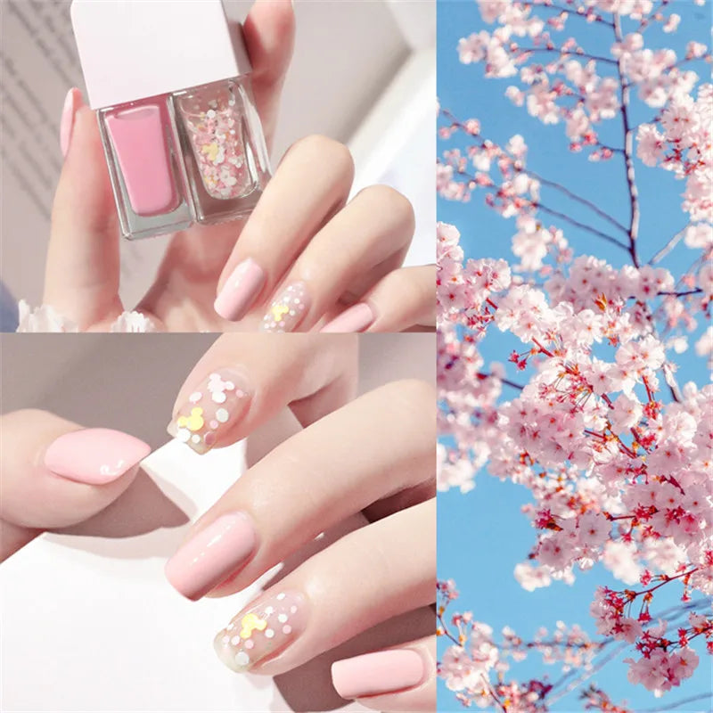 2-in-1 Candy Color Nail Polish | Quick Dry Waterproof Water-Based