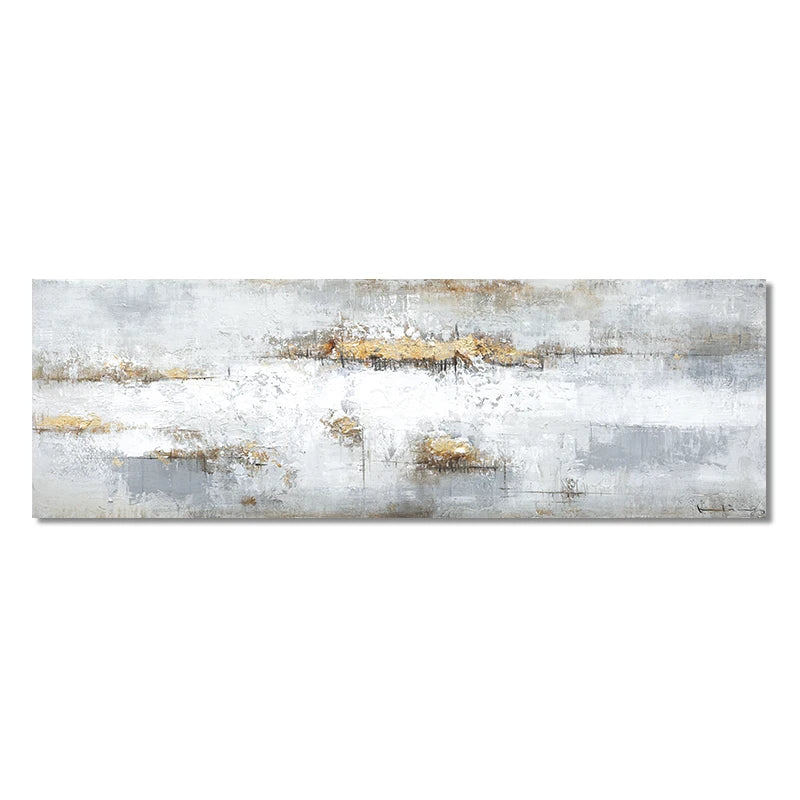 Modern Abstract Oil Painting on Canvas Posters and Prints Wall Art Painting Blue Abstract Art Picture for Living Room Home Decor Peaceful Pleasures Health and Wellness