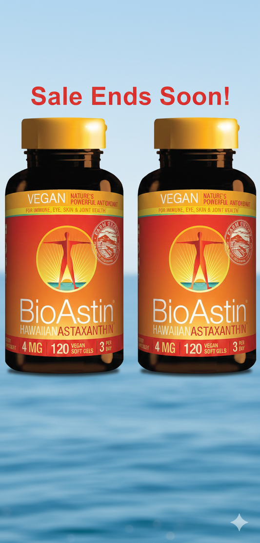 Nutrex Hawaii Vegan BioAstin: 2-Pack (240 Softgels Total) - 4mg Hawaiian Astaxanthin Supplement for Eye, Skin, Joint & Immune Health - Premium, Farm-Direct, Non-GMO, Gluten-Free Antioxidant