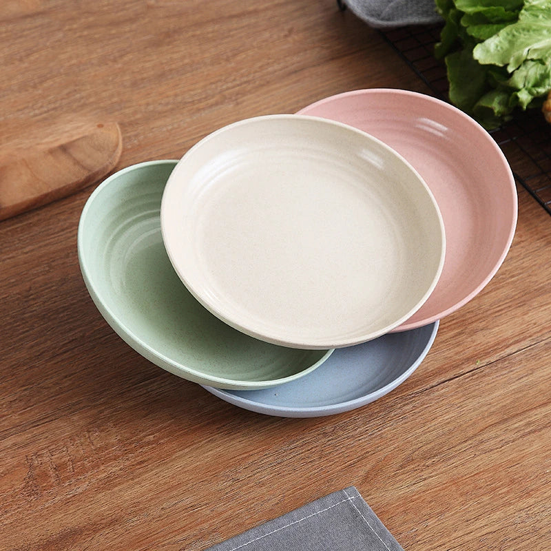 Hot Sale 8-inch Plate Fruit Dish Dessert Tableware Popular Salad Plate Sushi Spaghetti Steak Salad Container Creative Fruit Dish