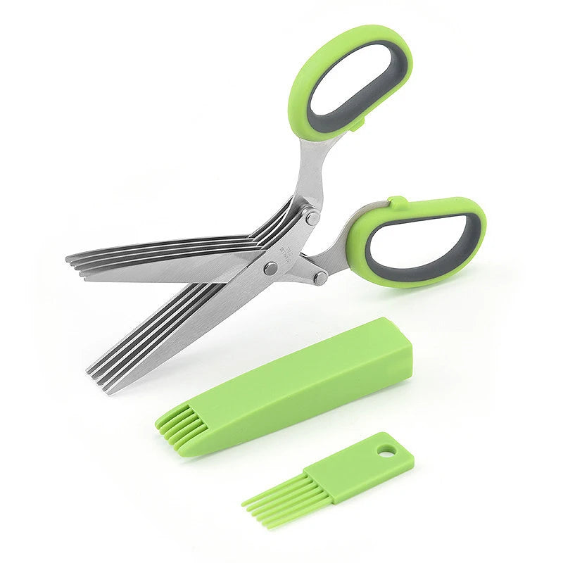 5-Layer Herb & Scallion Scissors | Stainless Steel Shears