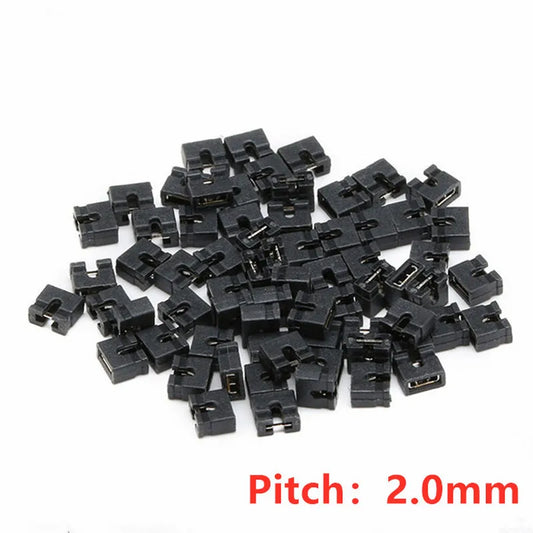100PCS Pitch 2.0mm Shorting Cap Pin Header Jumper Cap Short Block Black Circuit Board Jumper Cap Peaceful Pleasures Health and Wellness Default Title