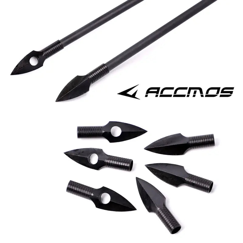 6 12 Tips 185 230gn Arrow Heads Archery ID8mm DIY Hunting Metals
