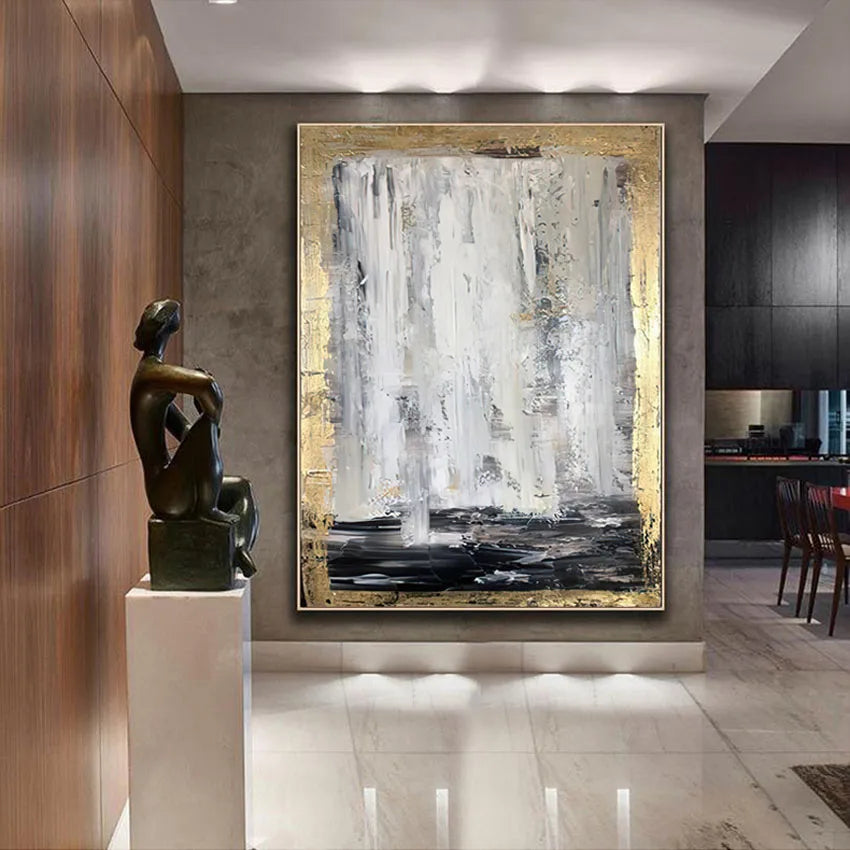 Marvel Textured Hand-painted Canvas Oil Painting Home Wall Decorative Art Poster Non-toxic Acrylic Pigment For Interior Decor Peaceful Pleasures Health and Wellness