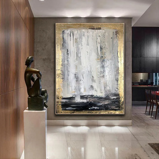Marvel Textured Hand-painted Canvas Oil Painting Home Wall Decorative Art Poster Non-toxic Acrylic Pigment For Interior Decor Peaceful Pleasures Health and Wellness