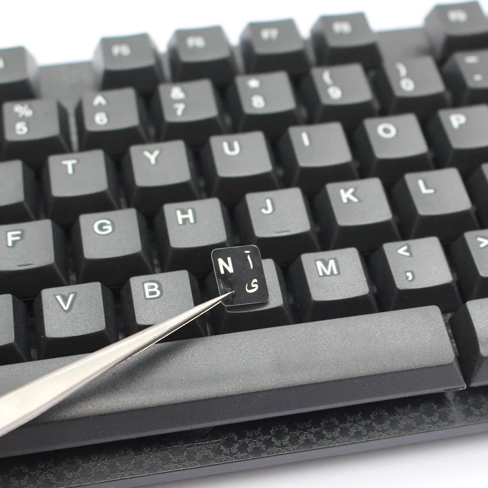 Luminous Adhesive Matte Keyboard Keycap Stickers For French Spanish Arabic English Korean Hebrew Italian German Japanese Russian Peaceful Pleasures Health and Wellness