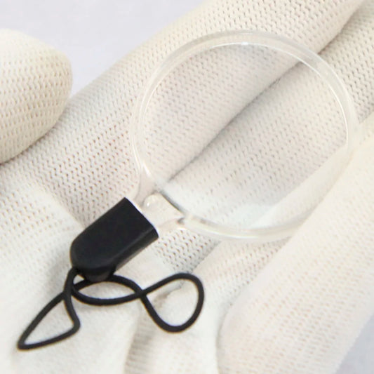 2 pcs Mobile Phone Lanyard Magnifying Glass Small Hanging Type Reading Newspaper Portable Magnifying Glass Magnifier Peaceful Pleasures Health and Wellness 2 Pice 30mm 2.5X