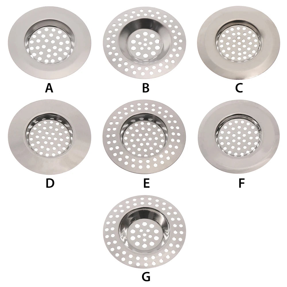Stainless Steel Sink Drain Hair Catcher Strainer – 2 Pack