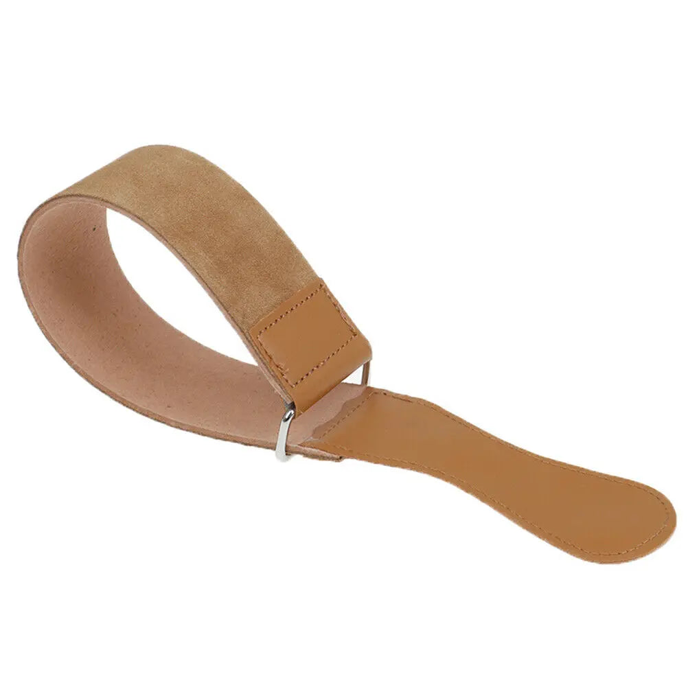 Genuine Leather Strop Strap Barber Straight Razor Folding Knife Knives Sharpening Shave Sharpener Sharpening Belt Peaceful Pleasures Health and Wellness