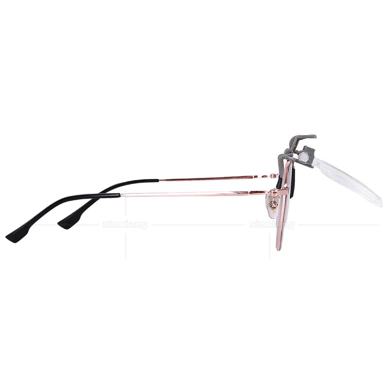 2x Magnifier Glass Magnifying Glasses with Clip For Clip On Flip Up Spectacles Magnification Magnifier, Clip On Eyeglass Loupe Peaceful Pleasures Health and Wellness