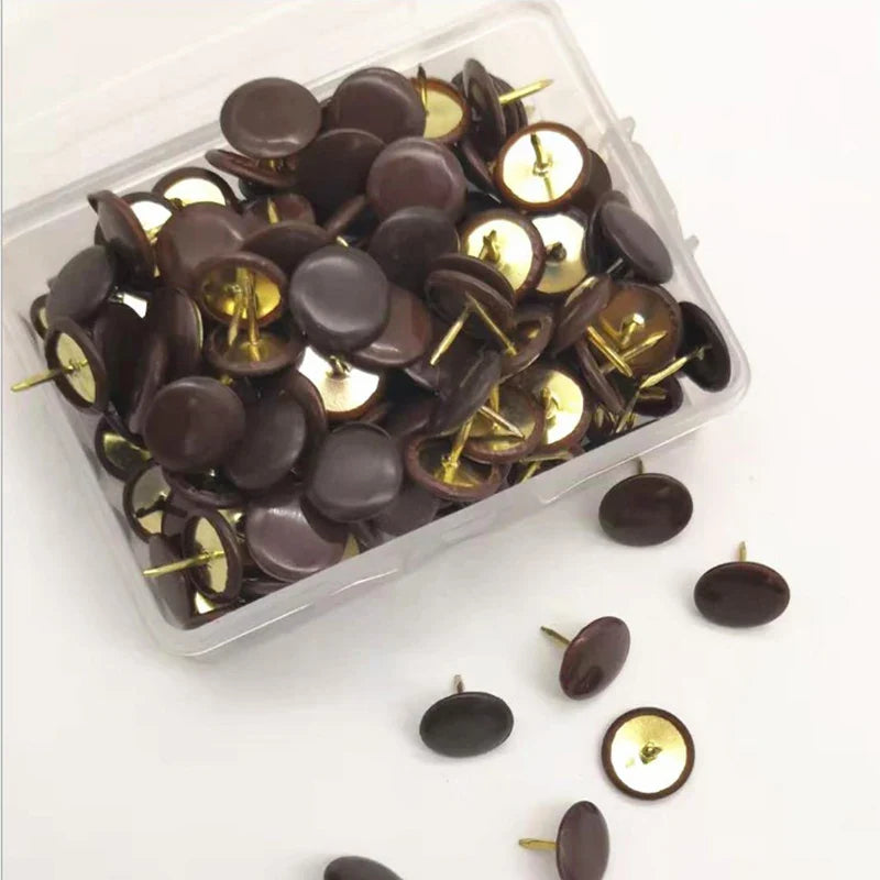 100pcs Colorful Thumbtack Pushpins – Cork Board & Map Pins