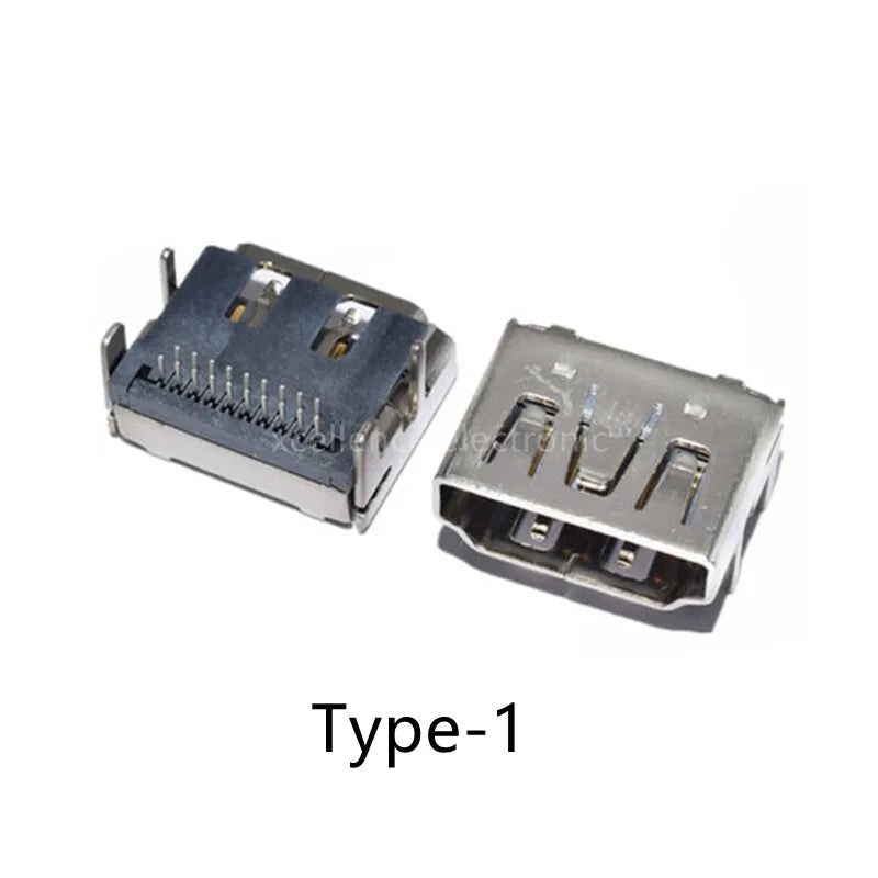 5pcs HDMI HD Interface Connector SMD 19 Pin 19P Vertical Right Angle HDMI Socket Surface Mound PCB Receptacle Peaceful Pleasures Health and Wellness