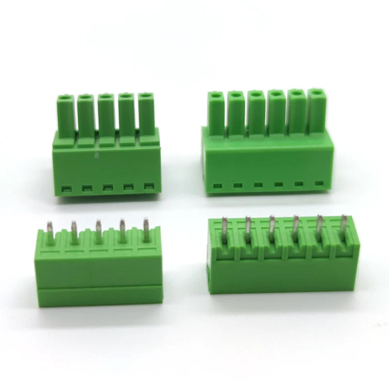 10 Pair 15EDG 3.5mm Plug-in Terminal Block Straight Pin PCB Screw Terminal Connectors 2/3/4/5/6/7/8/9/10P KF15EDG-3.5 Green Peaceful Pleasures Health and Wellness