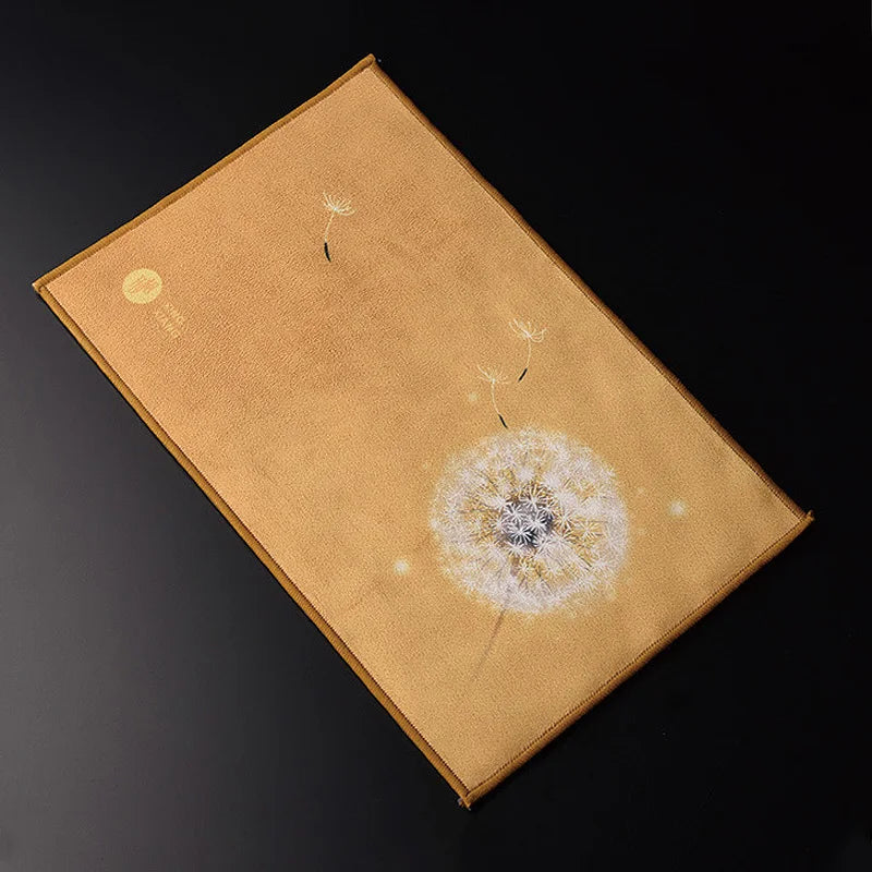 Hand-Painted Kung Fu Tea Towel | Double Layer Microfiber Cloth