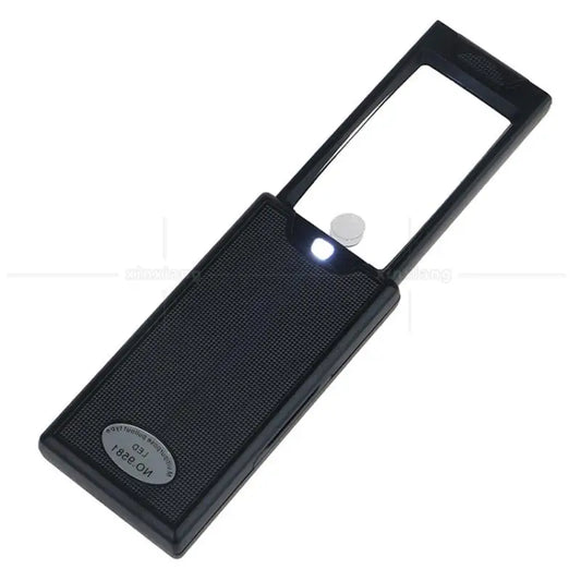 2.5X 45X Led Lamp Lighting Pull-Out Reading Reading Book Appraisal Antique Jewelry Handheld Reading Book Magnifying Glass Peaceful Pleasures Health and Wellness 2.5x 45x