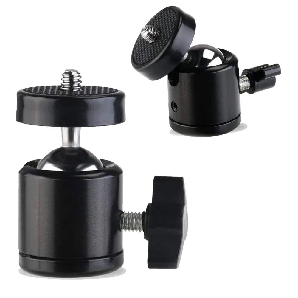 Hot Shoe Ball Head Adapter | 1/4" Screw Mount for DSLR & DV