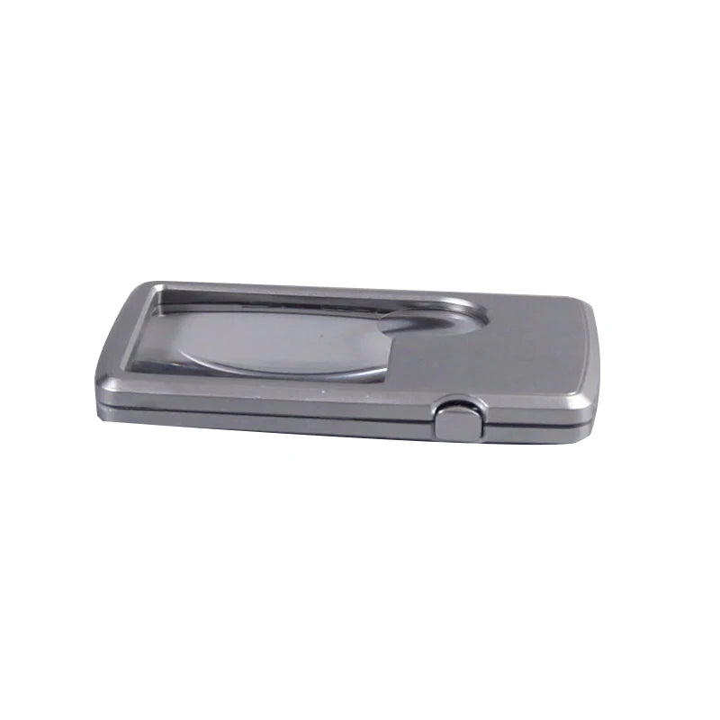 Handheld LED Magnifier Portable Loupe 3X 6X Magnifying Glass Ultra-thin Square Magnifying Glass with Led Light Jewelry Loupe Peaceful Pleasures Health and Wellness