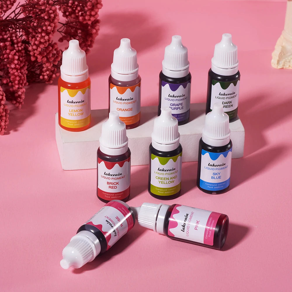 10ml Lip Gloss Liquid Pigment Flavor Essence Oil Drop for Clear Lip Gloss Base Gel Lip Glaze Odorless Moisturizing Lipgloss Base Peaceful Pleasures Health and Wellness