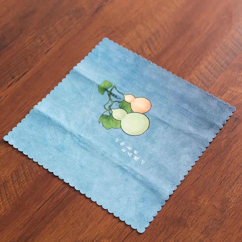 Hand-Painted Chinese Classical Kitchen Tea Towels | Cotton Linen