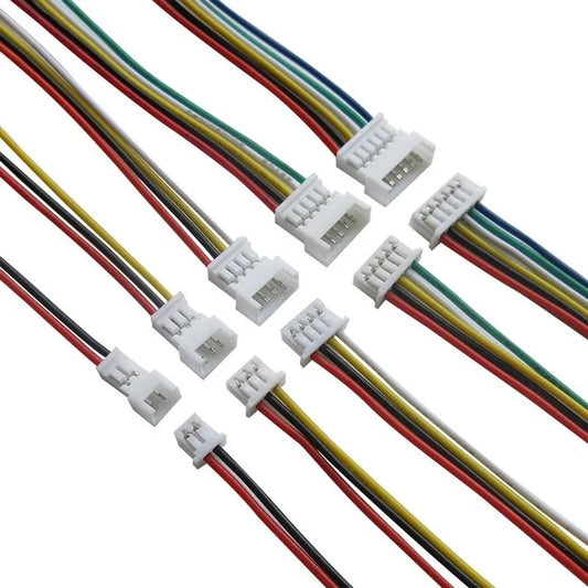 10Pairs JST 1.25 Male Female Wire Connector Pitch 1.25mm 2P 3P 4P 5P 6P JST Plug Jack Terminal Cable Connector Length 10CM Peaceful Pleasures Health and Wellness 10 Pairs 2P