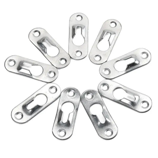 10-Pack Metal Keyhole Picture Hanger Hooks – Wall Fasteners Picture Hanger Hooks Oasis Select