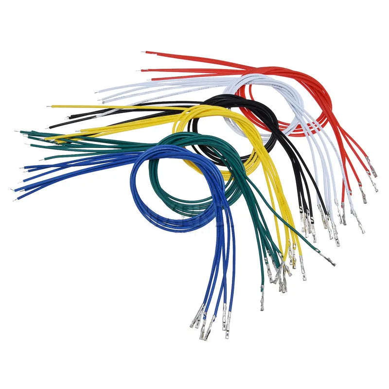 20pcs/Lot DuPont Wire Single-head Connecting Wire 20CM 26AWG 2.54MM 1P Terminal Cable For DuPont Plastic Shell Peaceful Pleasures Health and Wellness