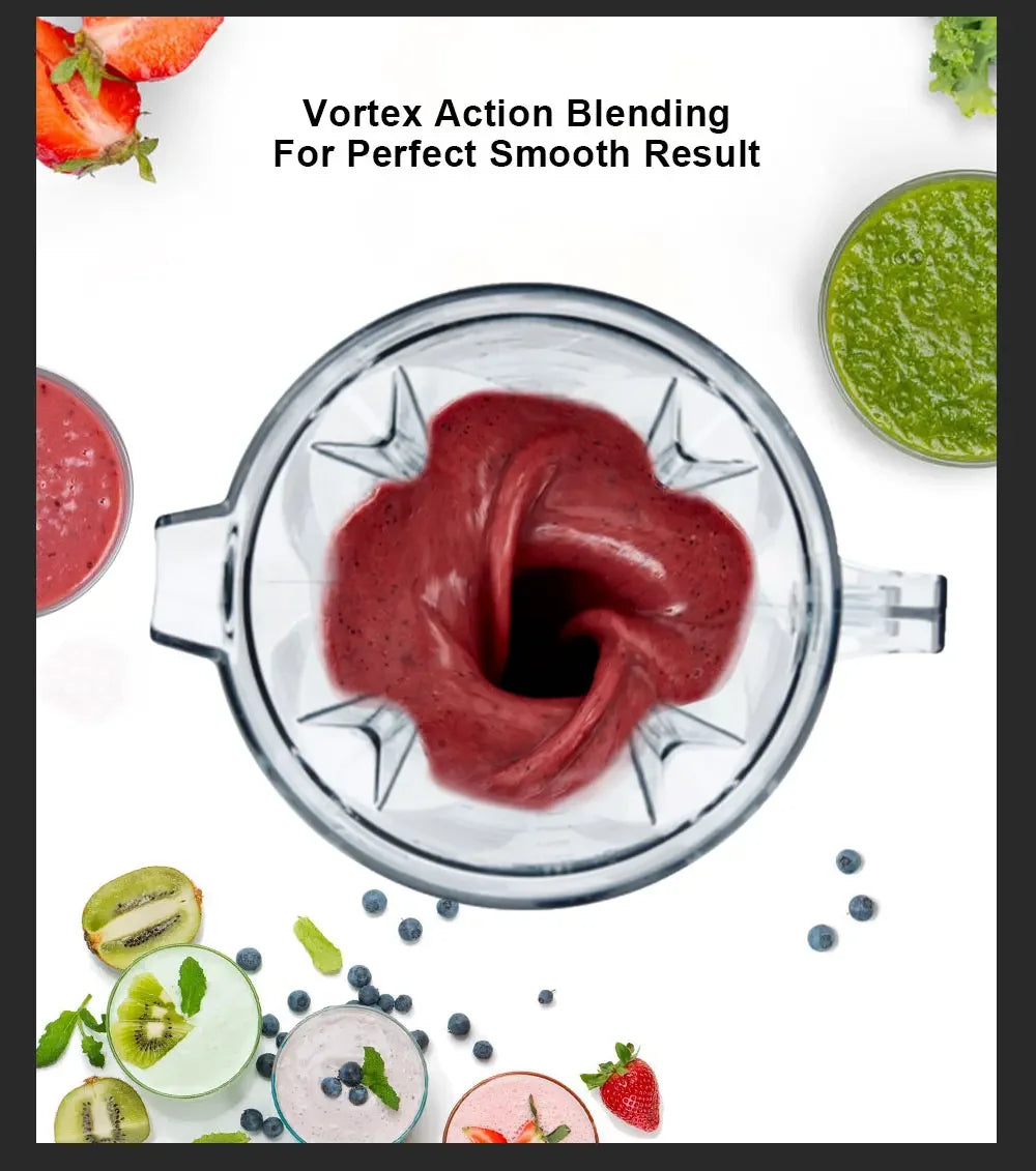 BPA Free Heavy Duty Commercial Grade Blender | 2200W Peak Power Blenders Peaceful Pleasures Health and Wellness