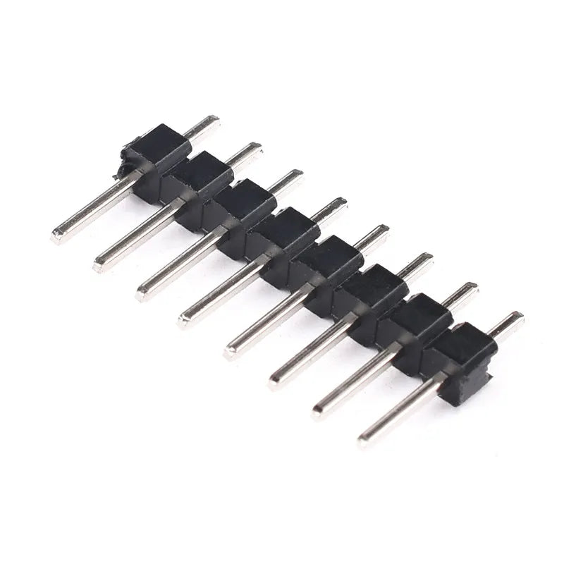 20PCS Gold Plating 2.54mm Single Row Male Pin Header 1x2P/3/4/5/6/8/10P/12/20 40Pin Strip Connector Peaceful Pleasures Health and Wellness