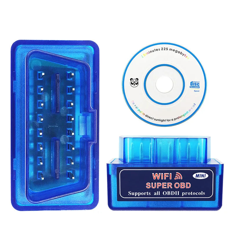 Mini ELM327 OBD2 Scanner Bluetooth WiFi for Android iOS