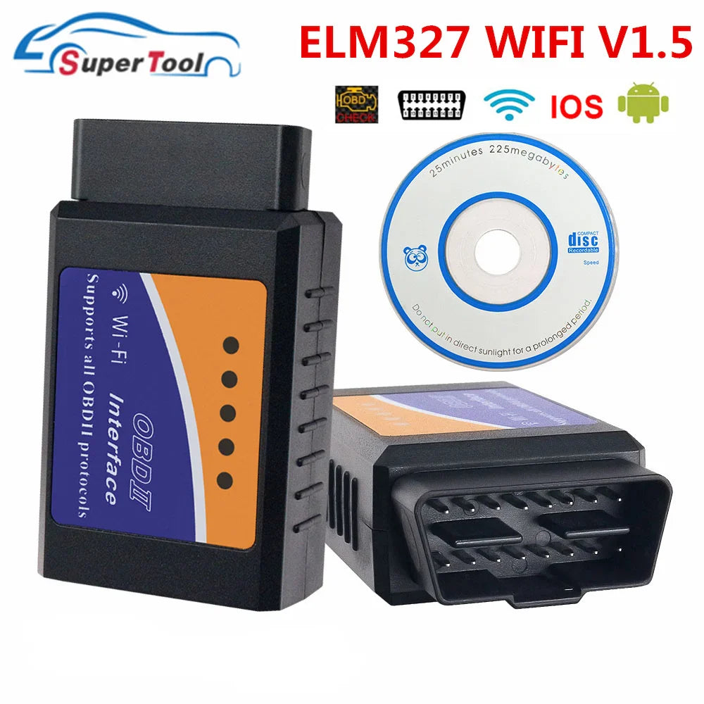 ELM327 OBD2 Bluetooth & WiFi Car Diagnostic Scanner V1.5