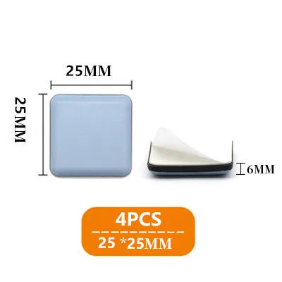 4-Pack Self-Adhesive Rubber Floor Protector Pads – Furniture Glides
