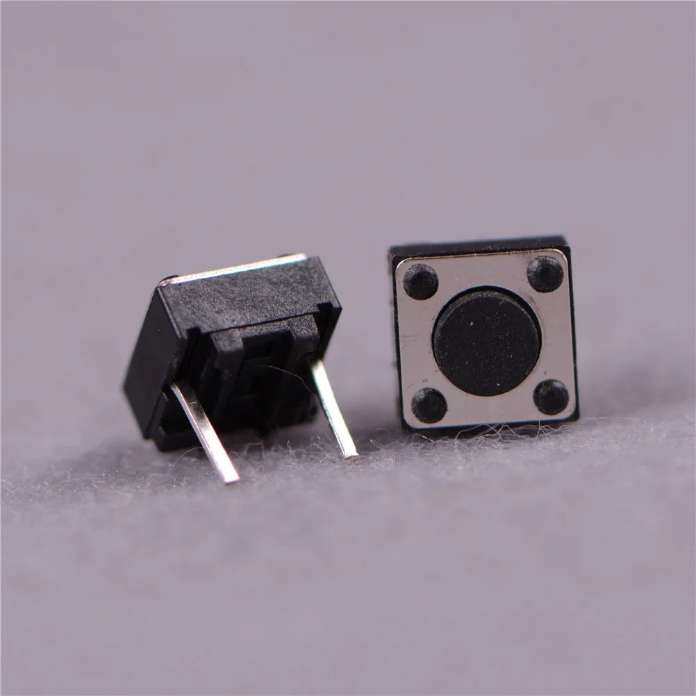 50Pcs Momentary Tactile Tact Push Button Switch 2 Pin DIP 6x6x4.3mm High 4.3mm Peaceful Pleasures Health and Wellness