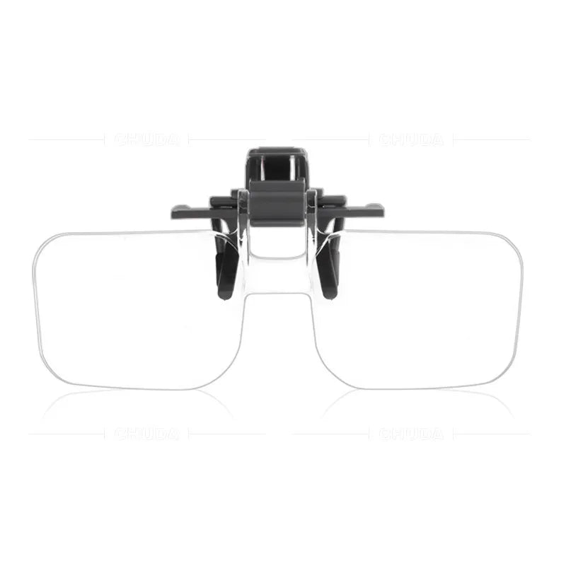 Clamping Magnifying Glass, Acrylic Lens, Can Clamp Glasses, High Definition, Old People Reading, Reading Fine Print Peaceful Pleasures Health and Wellness