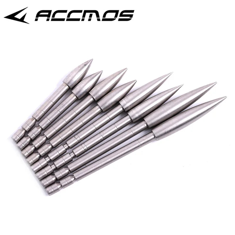 12 DIY 100 120 150 200 Grain Stainless Steel Bullet Point Tip ID4