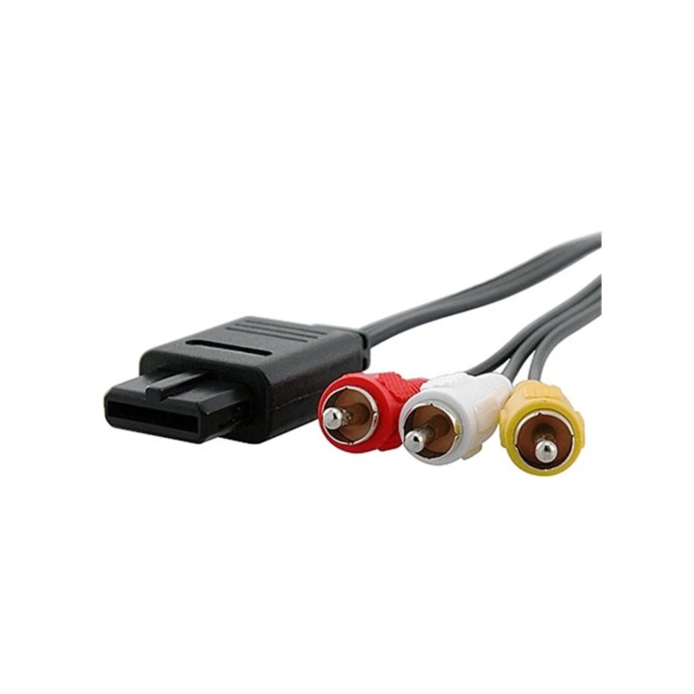 100% New And High Quality For NS64 Audio TV Video Cord AV Cable To RCA For Super For Nintendo For GameCube For N64 For SNES Peaceful Pleasures Health and Wellness