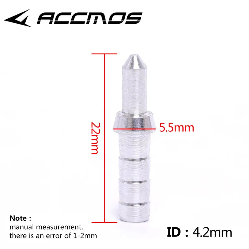 Archery Compound Recurve Bow Arrows Aluminum Nock Pin Arrow Shaft ID