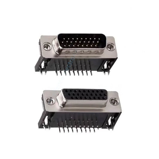 5pcs/Lot D-sub DB26 HDR26 Connector Male/Female Plug 26-pin 3-Row Right Angle Port Terminal Breakout Peaceful Pleasures Health and Wellness