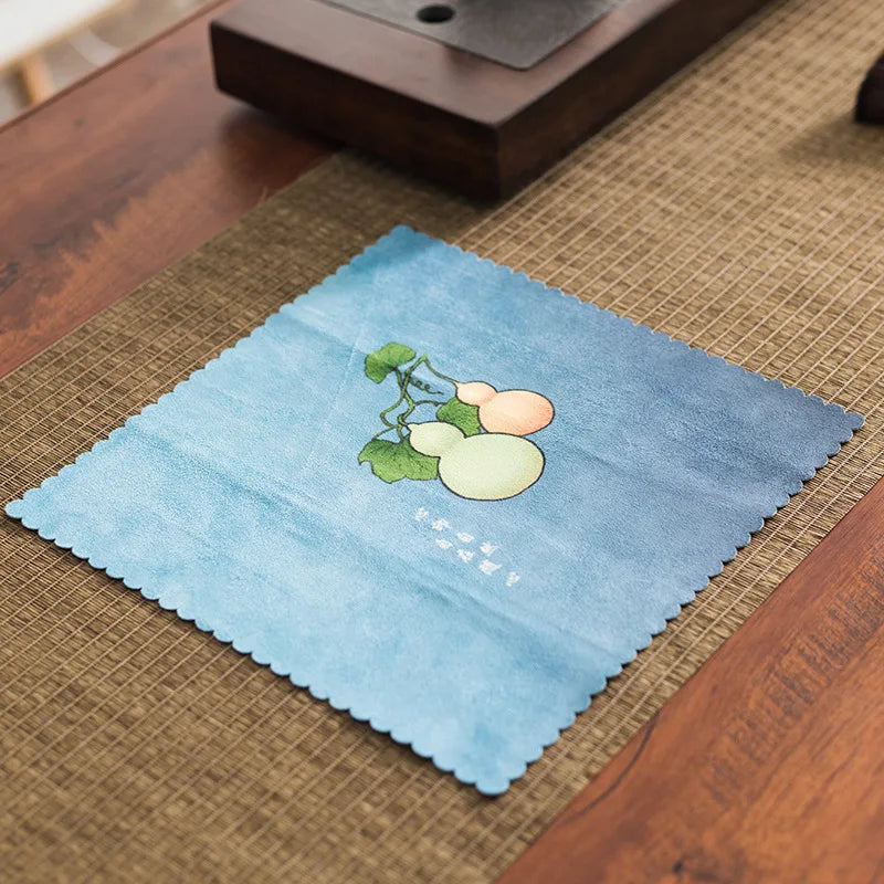 Hand-Painted Chinese Classical Kitchen Tea Towels | Cotton Linen