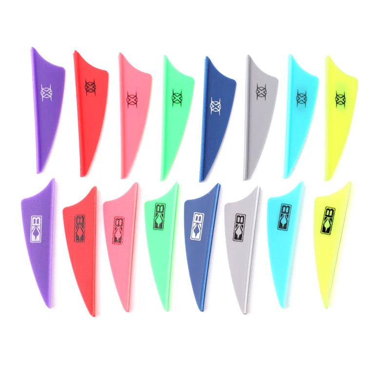50 Archery BOLT Fletching Vane Crossbow Arrow Feather DIY Hunting