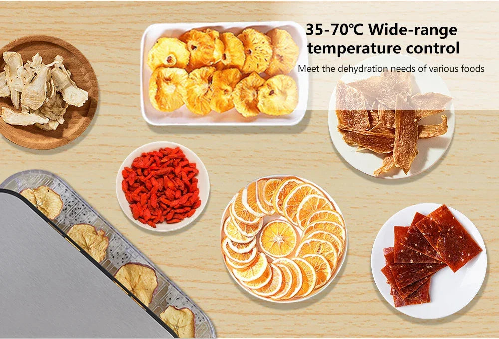 BioloMix Food Dehydrator – 5 BPA-Free Trays, Digital Timer & Temp Control Peaceful Pleasures Health and Wellness