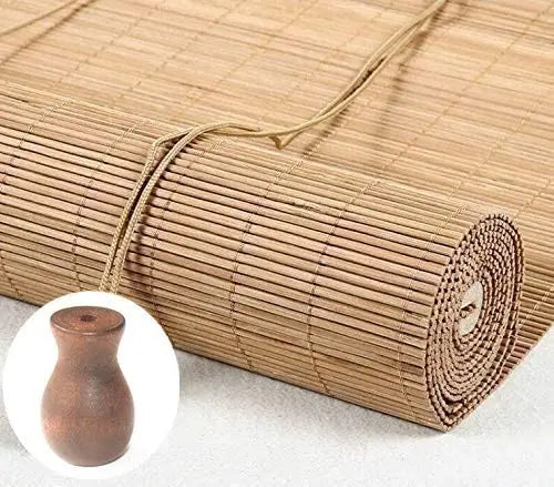 12pcs Brown Wood Tassel for Window Blinds White Cord Knobs Wooden Hanging Ball Pulls for Curtain Craft Peaceful Pleasures Health and Wellness